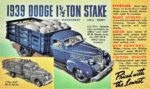 1939 Dodge 1-1_2 Ton Stake Truck. Priced with the Lowest