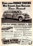 1939 Dodge Texaco Tanker Truck. Over 1,000 Dodge Trucks Win Steady Jobs Hauling Texaco Products