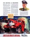 1944 International Trucks. He Drives A Weapon