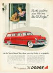 1952 Dodge Coronet Sierra 4-Door Station Wagon. 'My, the neighbors sure like our new '52 Dodge!'