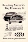 1953 Dodge Coronet 4-Door Sedan. America's Top Economy 8