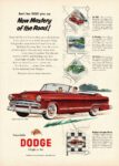 1953 Dodge Coronet V-Eight Convertible. New Mastery of the Road!