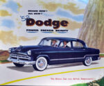 1953 Dodge. Power Packed Beauty. The Action Car For Active Americans!