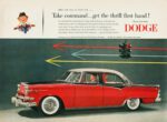 1955 Dodge Custom Royal Lancer 4-Door Sedan. Take command... get the thrill first hand!