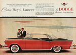 1955 Dodge Custom Royal Lancer V-8 2-Door Hardtop. Take Command... Get the Thrill First Hand