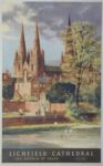 1960 Lichfield Cathedral. See Britain By Train. British Railways