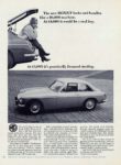 1967 MG MGB-GT looks and handles like a $6,000 machine. At $4,000 it would be a ready buy. Ar $3,095 it's practically licensed stealing