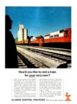 1968 How's you like to rent a train for your very own. Illinois Central Railroad