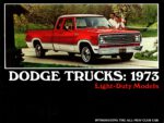 1973 Dodge Trucks. Light-Duty Models