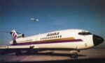 1974 Alaska Airlines Boeing 727-100 Postcard